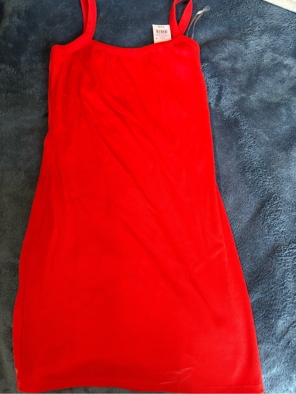 Target Red Ribbed Mini Tank Dress